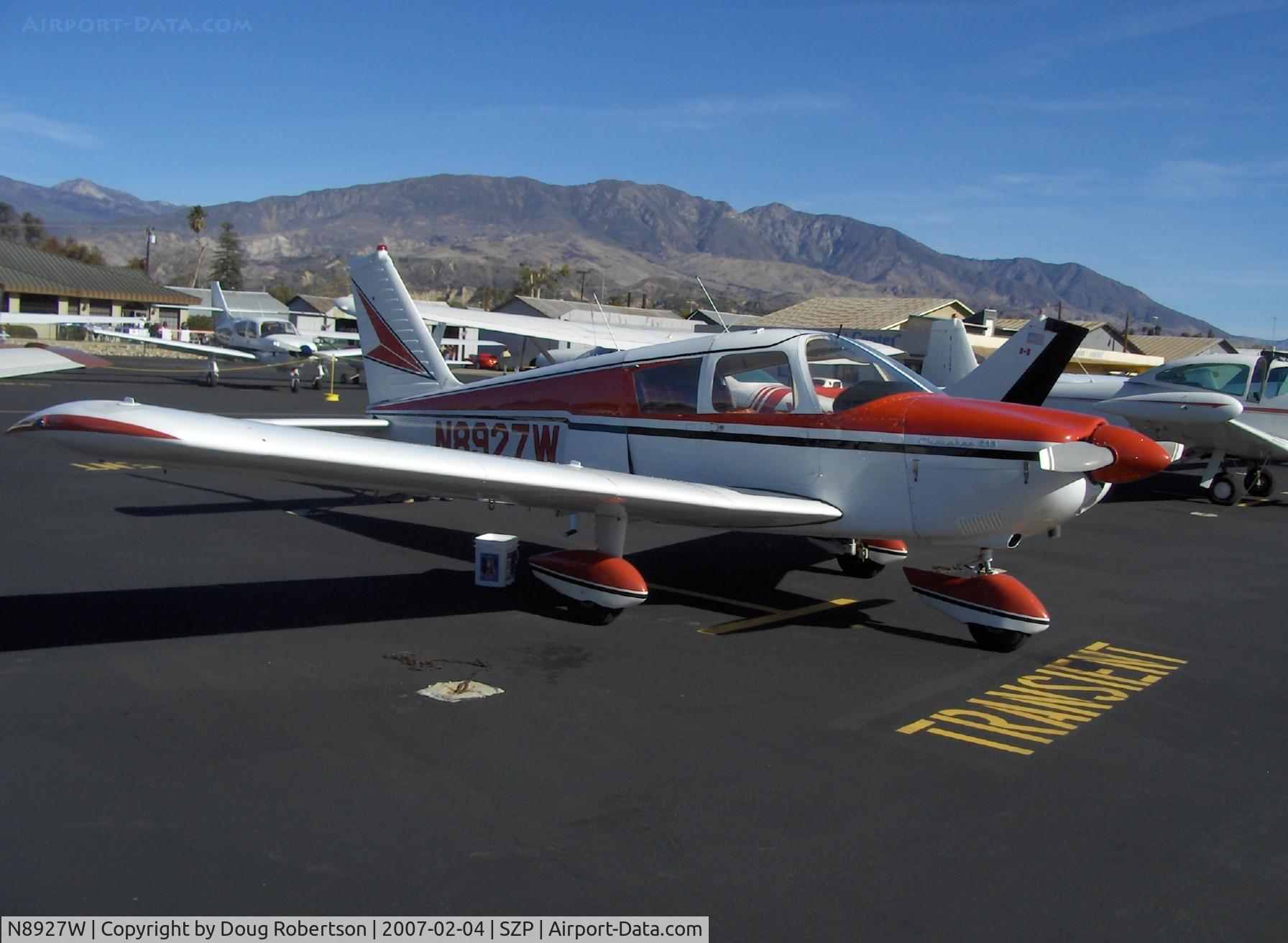 N8927W, 1964 Piper PA-28-235 C/N 28-10492, 1964 Piper PA-28-235 CHEROKEE, Lycoming IO-540-B4B5 235 Hp