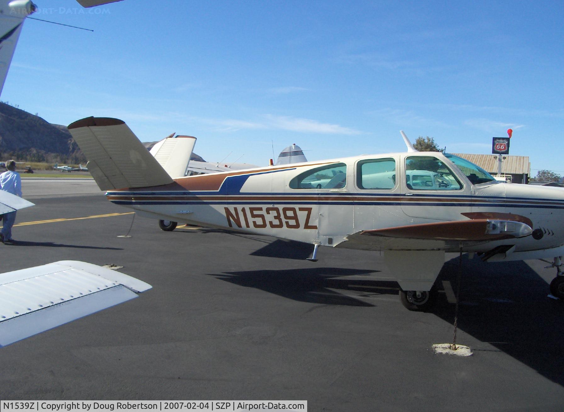 N1539Z, 1961 Beech P35 Bonanza C/N D-6866, 1961 Beech P35 BONANZA, Continental IO-470-N 260 Hp
