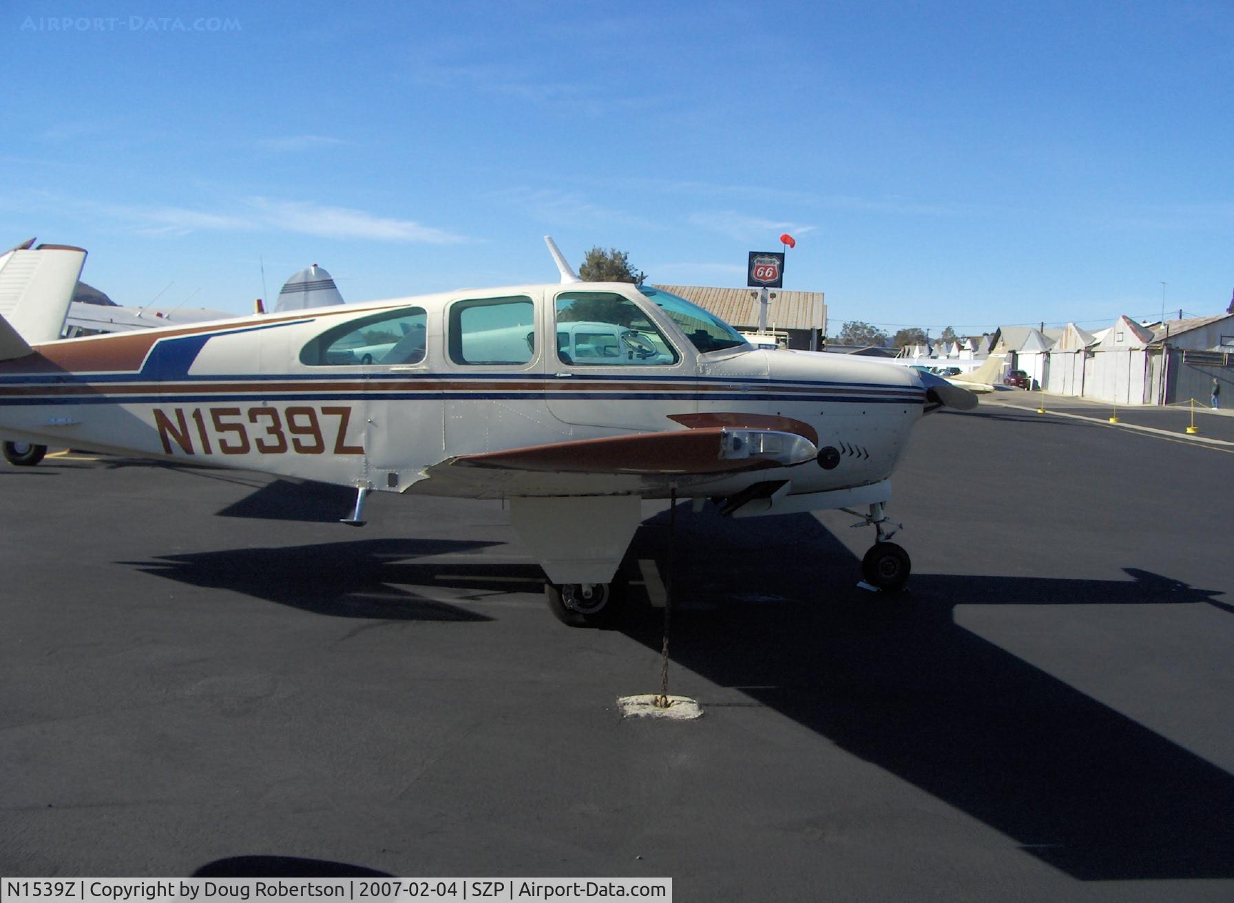 N1539Z, 1961 Beech P35 Bonanza C/N D-6866, 1961 Beech P35 BONANZA, Continental IO-470-N 260 Hp