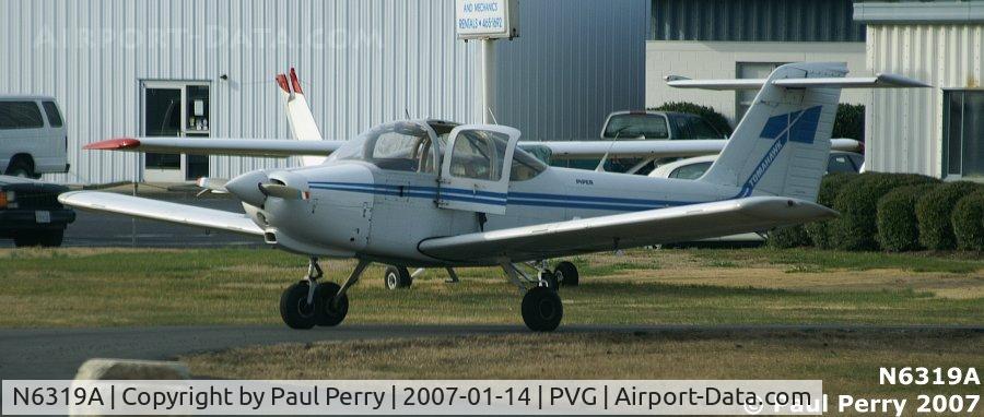 N6319A, 1978 Piper PA-38-112 Tomahawk C/N 38-78A0381, Back on the ground, at KPVG