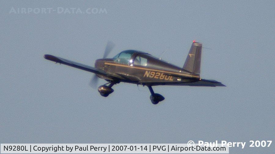 N9280L, 1971 American Aviation AA-1A Trainer C/N AA1A-0180, And she's off again, didn't even stop!