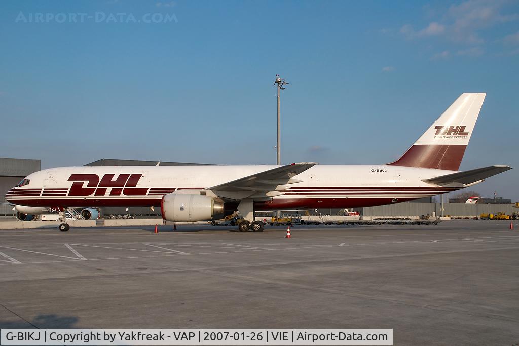 G-BIKJ, 1983 Boeing 757-236/SF C/N 22181, European Air Transport Boeing 757-200 in DHL colors