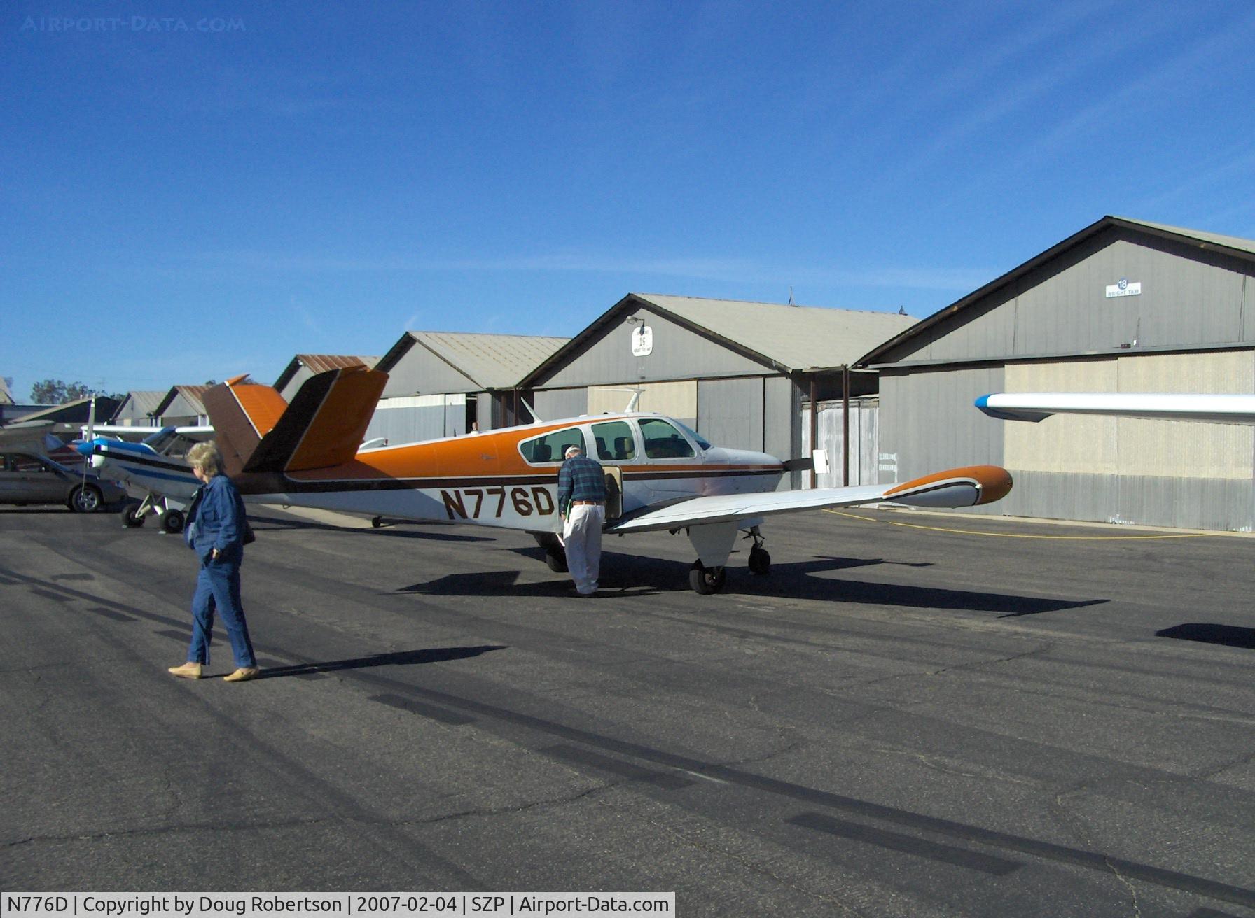 N776D, 1969 Beech V35A-TC Bonanza C/N D-9063T, 1969 Beech V35A-TC BONANZA, Continental TSIO-520-D 285 Hp, maintains full rated power up to 19,000 ft at maximum speed of 250 mph.