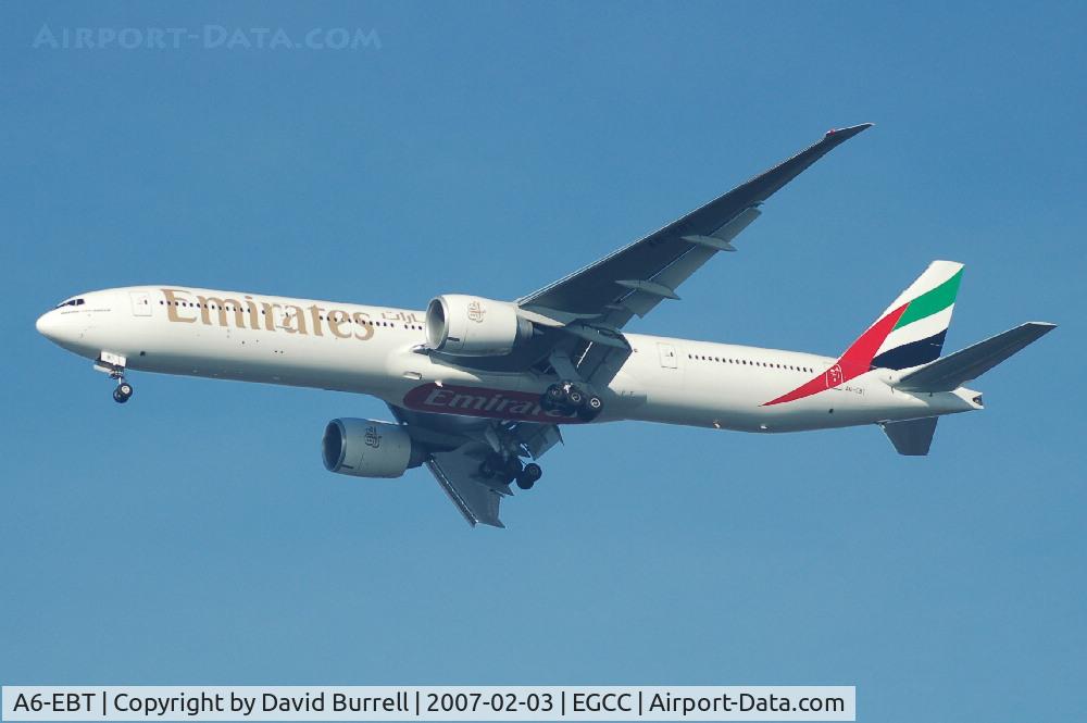A6-EBT, 2006 Boeing 777-31H/ER C/N 32730, Emirates - Landing