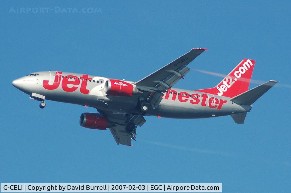 G-CELI, 1986 Boeing 737-330 C/N 23526, Jet2.com - Landing