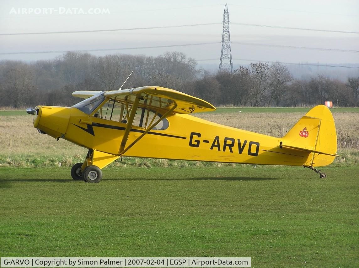 G-ARVO, 1960 Piper PA-18-95 Super Cub C/N 18-7252, PA-18 Super Cub at Sibson