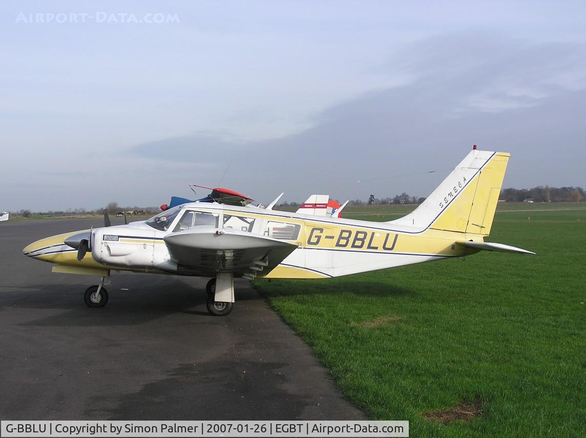 G-BBLU, 1973 Piper PA-34-200 Seneca C/N 34-7350271, PA-34-200 Seneca at Turweston