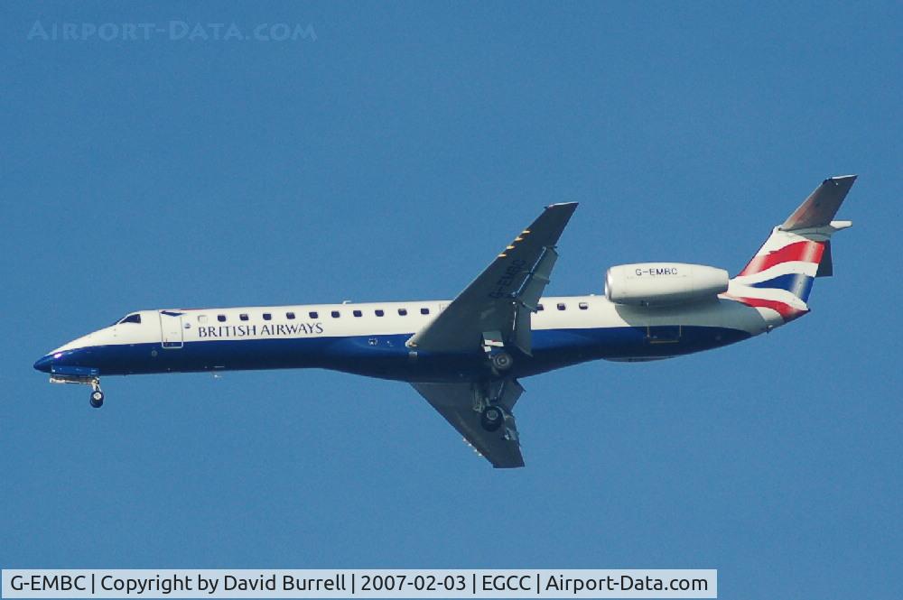 G-EMBC, 1997 Embraer EMB-145EP (ERJ-145EP) C/N 145024, British Airways - Landing