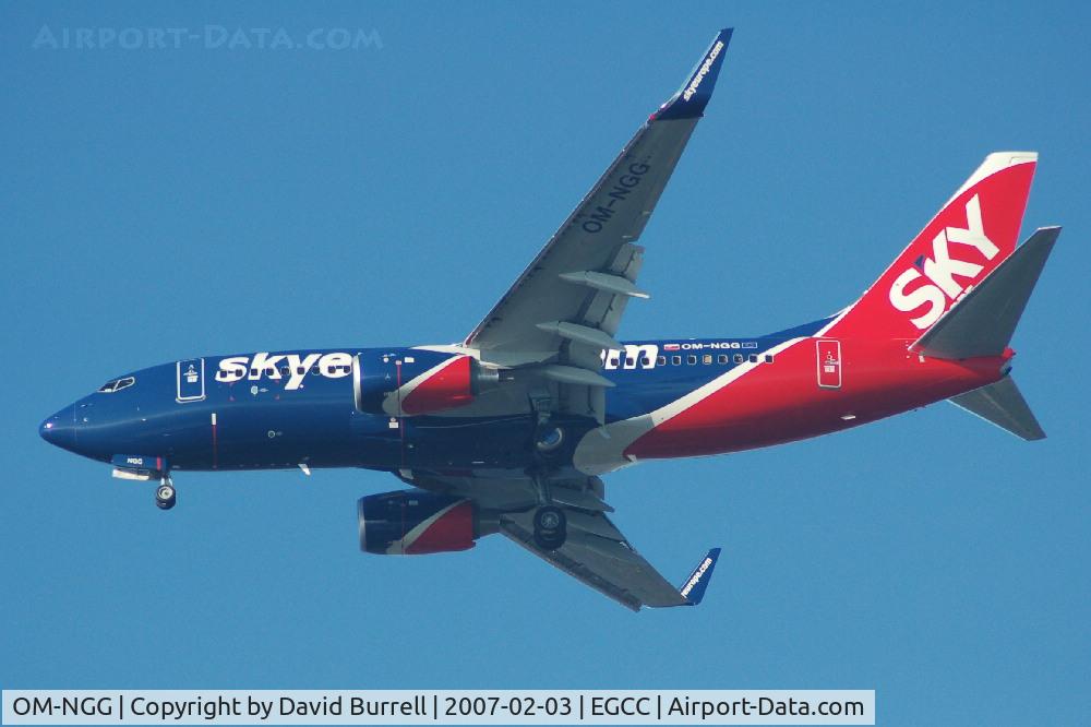 OM-NGG, 2007 Boeing 737-76N C/N 34753, Skyeurope - Landing