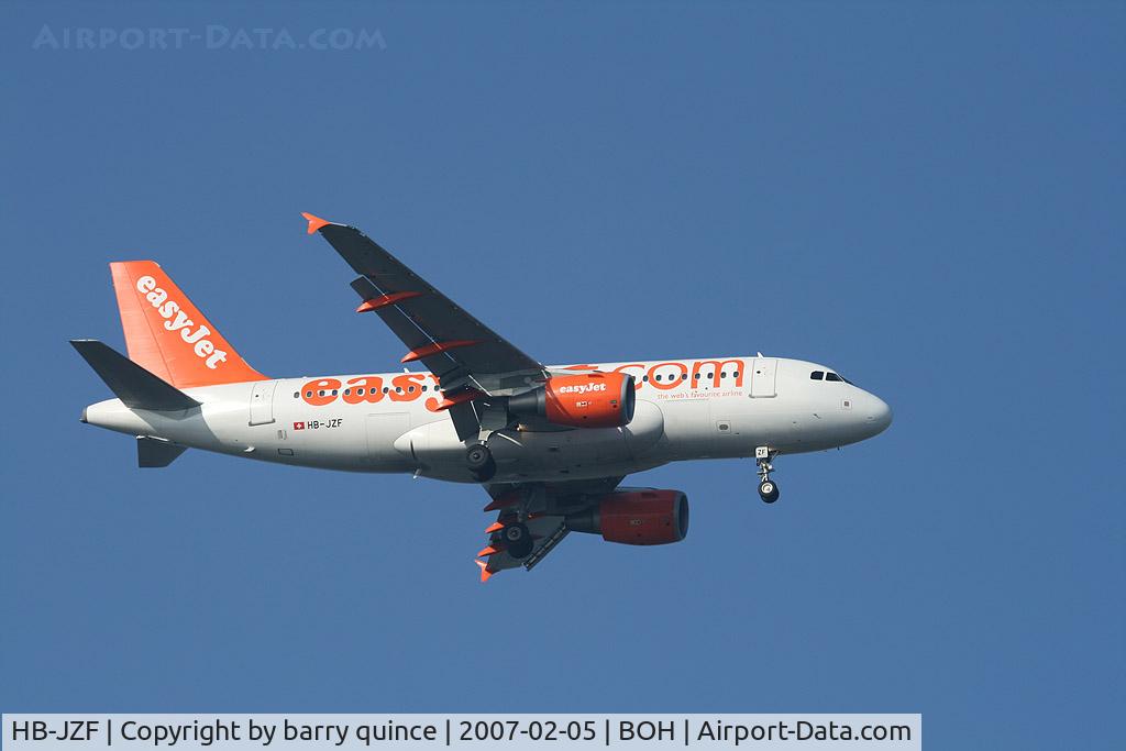 HB-JZF, 2004 Airbus A319-111 C/N 2184, ON APPROACH TO RNY 08
