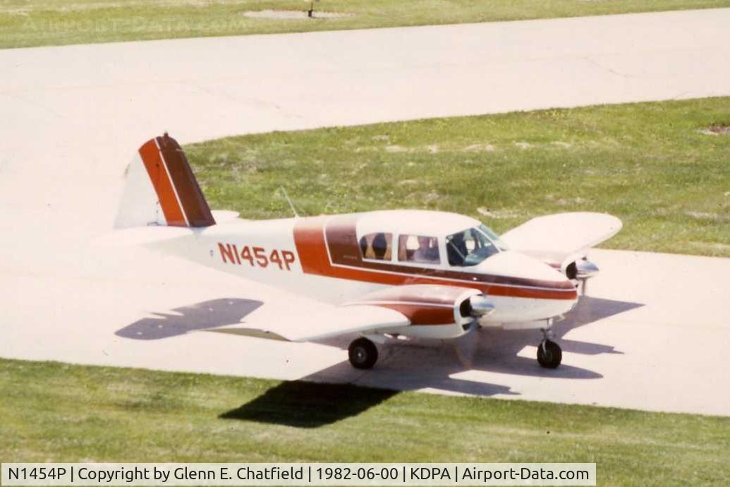 N1454P, 1956 Piper PA-23 C/N 23-517, Photo taken for aircraft recognition training