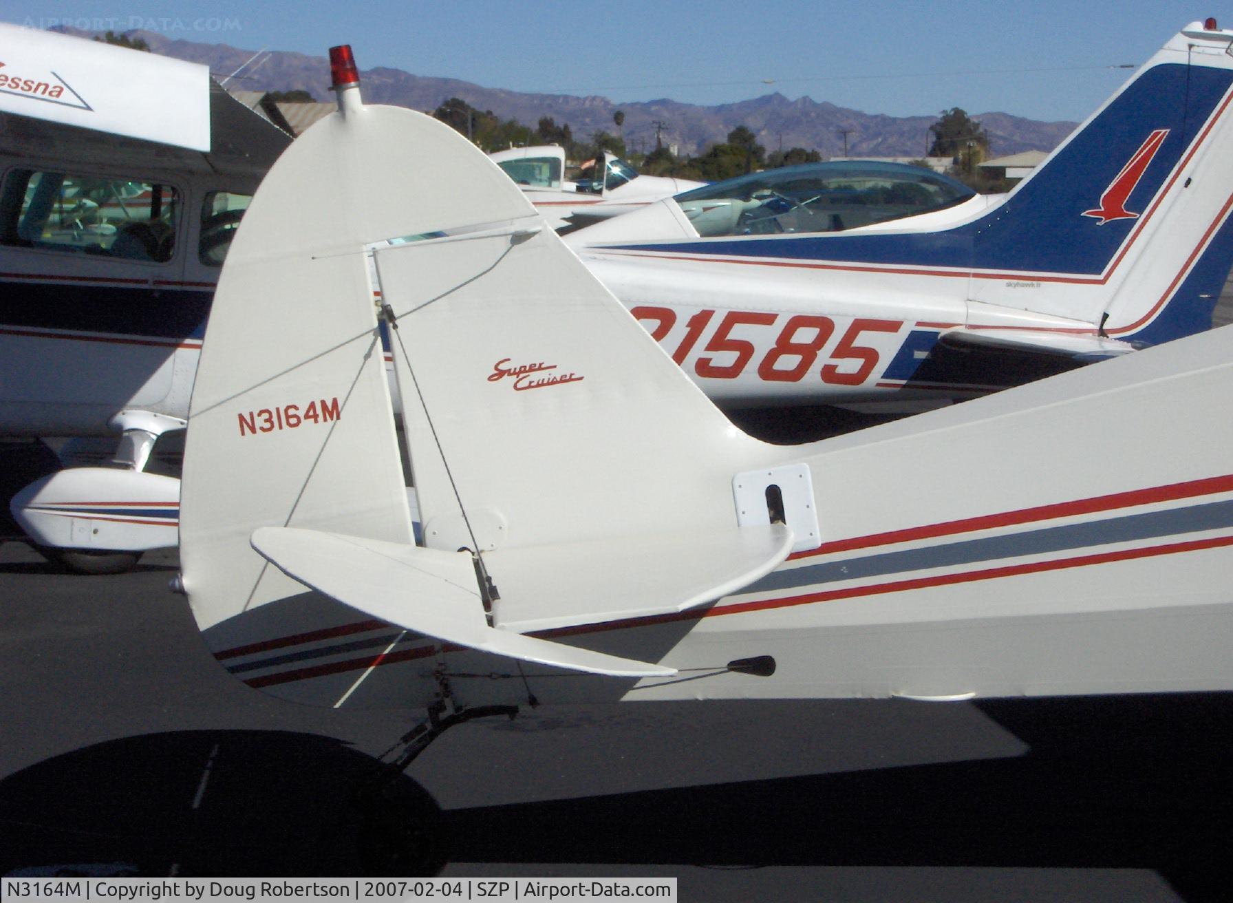 N3164M, 1947 Piper PA-12 Super Cruiser C/N 12-2005, 1947 Piper PA-12 SUPER CRUISER, Lycoming O-290 125 Hp upgrade, adjustable incidence tail