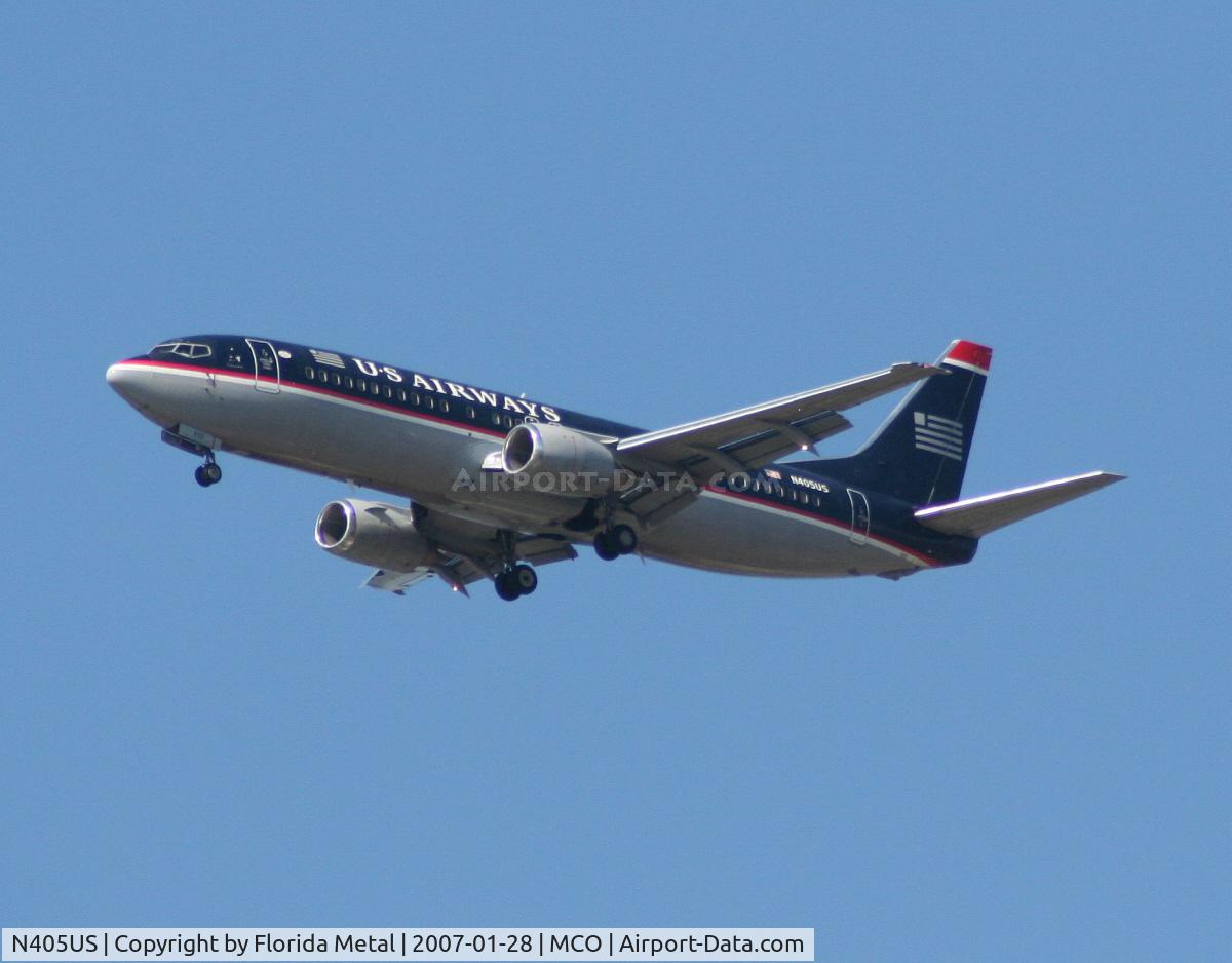 N405US, 1989 Boeing 737-401 C/N 23885, U.S. Airways 737-400