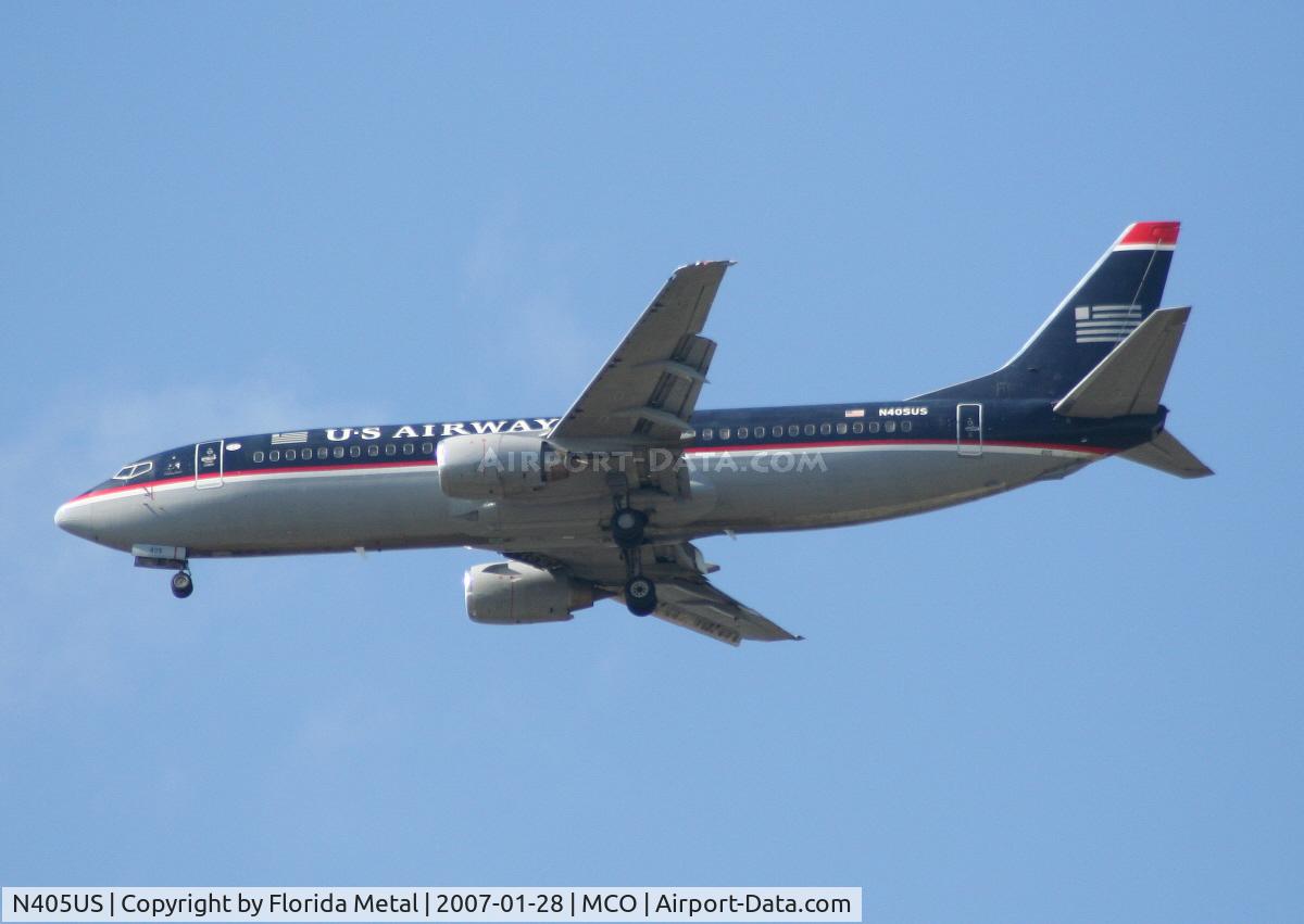 N405US, 1989 Boeing 737-401 C/N 23885, U.S. Airways 737-400