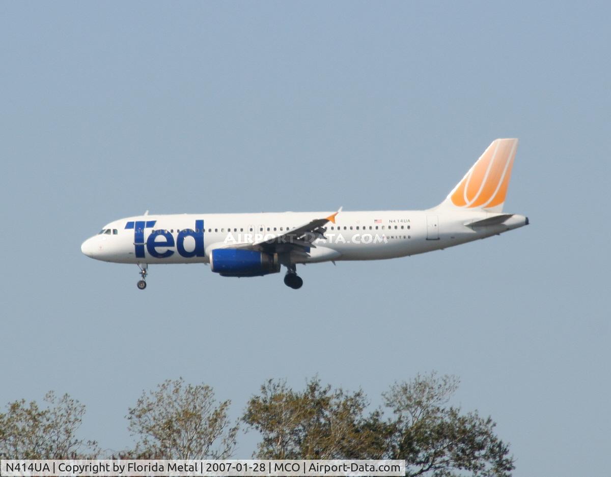 N414UA, 1994 Airbus A320-232 C/N 0472, Ted