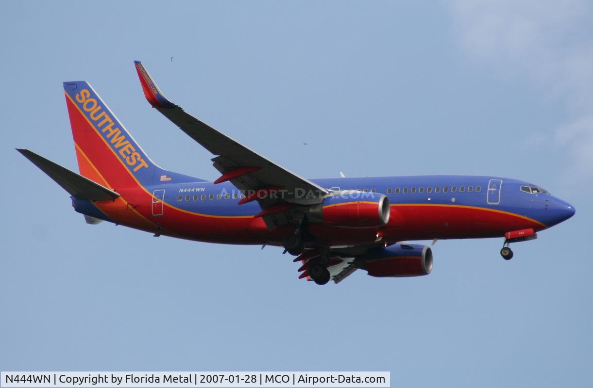 N444WN, 2003 Boeing 737-7H4 C/N 29839, Southwest