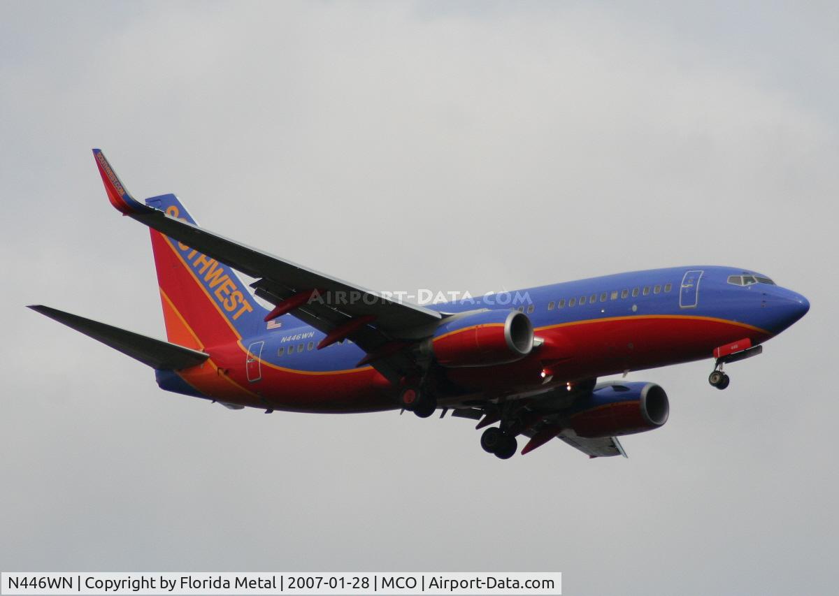 N446WN, 2003 Boeing 737-7H4 C/N 29842, Southwest