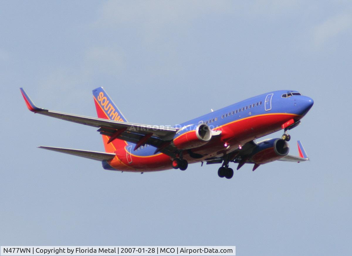 N477WN, 2004 Boeing 737-7H4 C/N 33988, southwest at Orlando