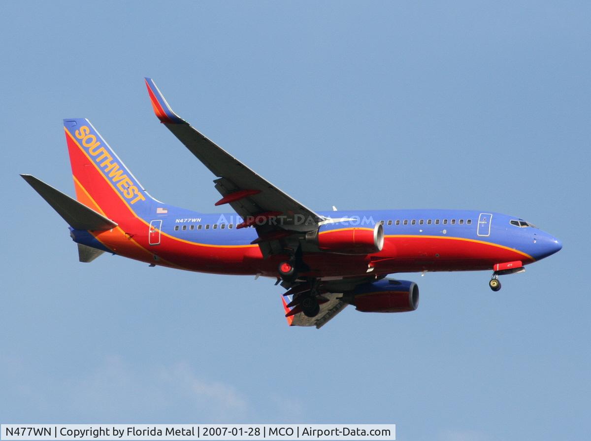 N477WN, 2004 Boeing 737-7H4 C/N 33988, Southwest