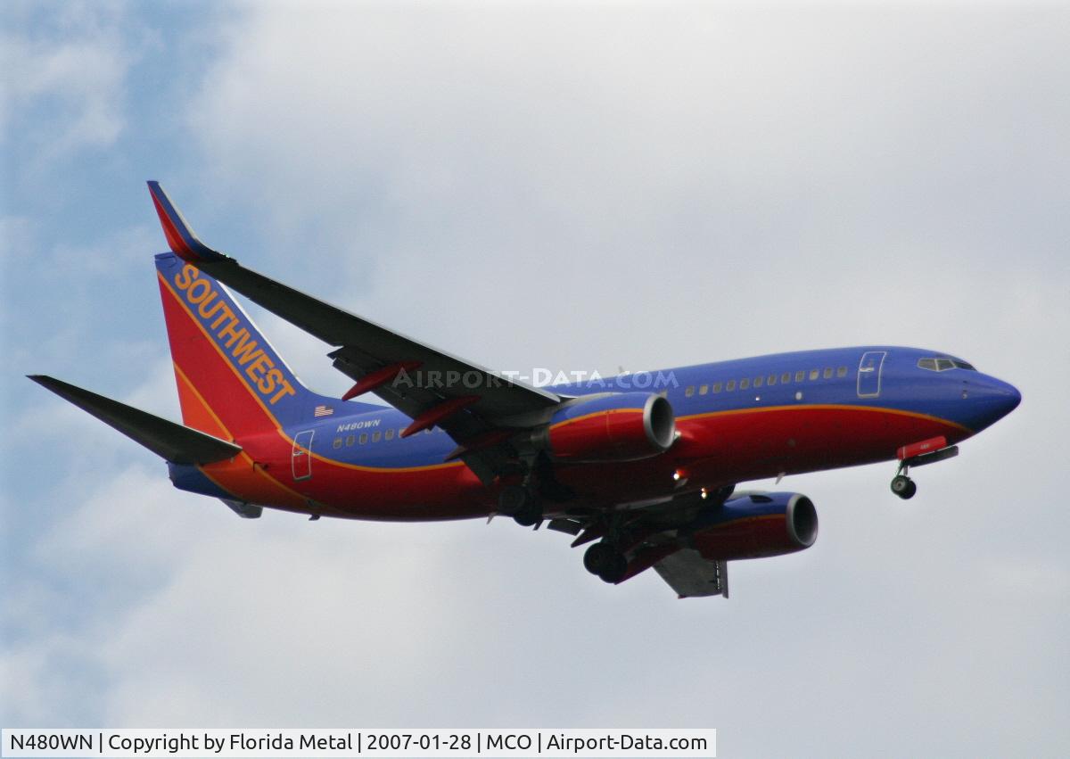 N480WN, 2004 Boeing 737-7H4 C/N 33998, Southwest
