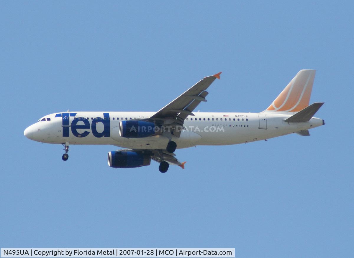 N495UA, 2002 Airbus A320-232 C/N 1842, Ted