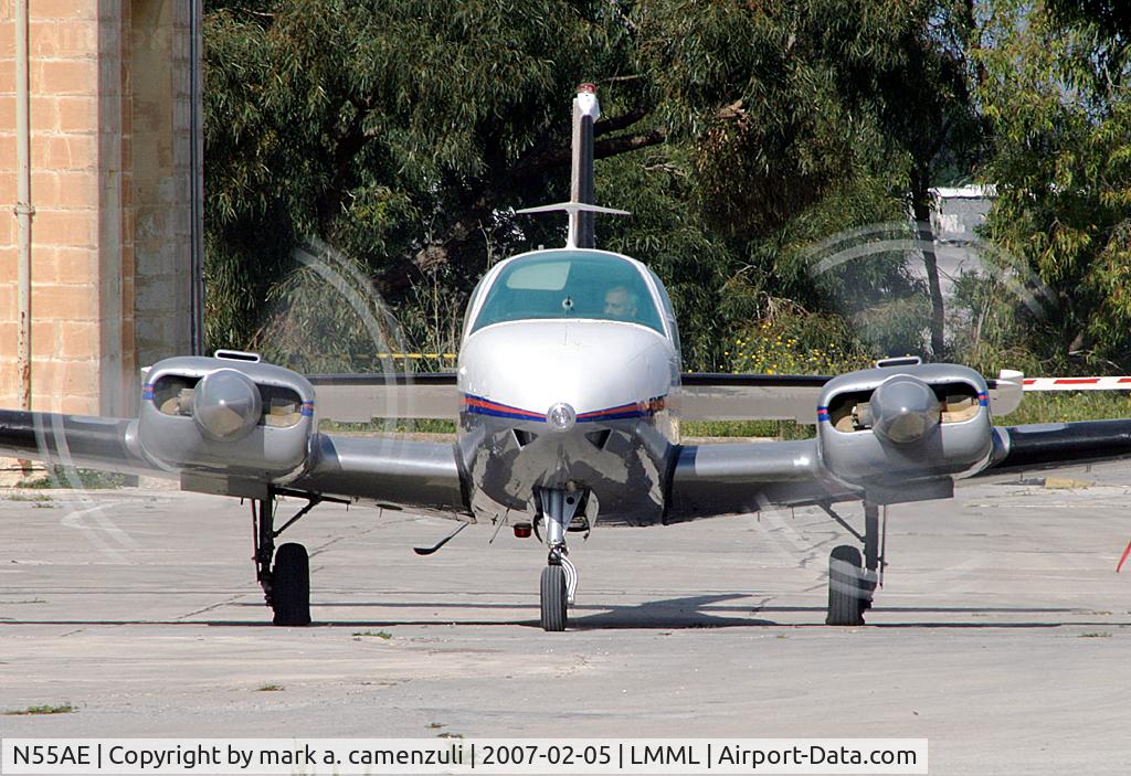 N55AE, 1966 Beech C55 Baron (95-C55) C/N TE-84, PROP