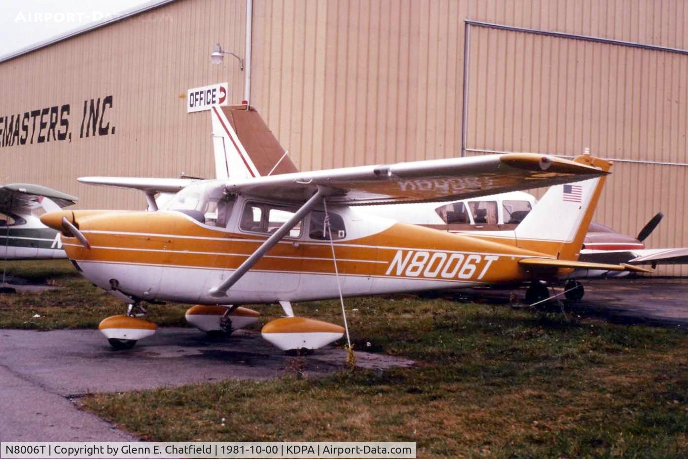 N8006T, 1960 Cessna 175A Skylark C/N 56706, Photo taken for aircraft recognition training