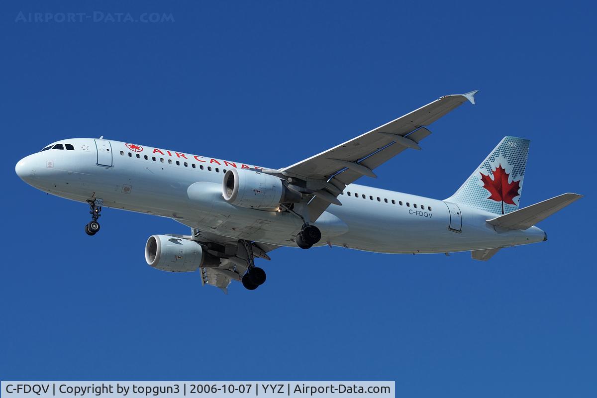 C-FDQV, 1988 Airbus A320-211 C/N 068, Short final for RWY24R.