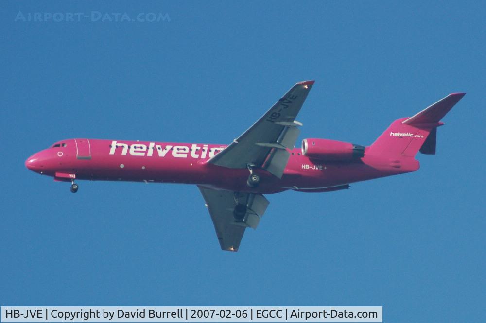 HB-JVE, 1993 Fokker 100 (F-28-0100) C/N 11459, Helvetic - Landing