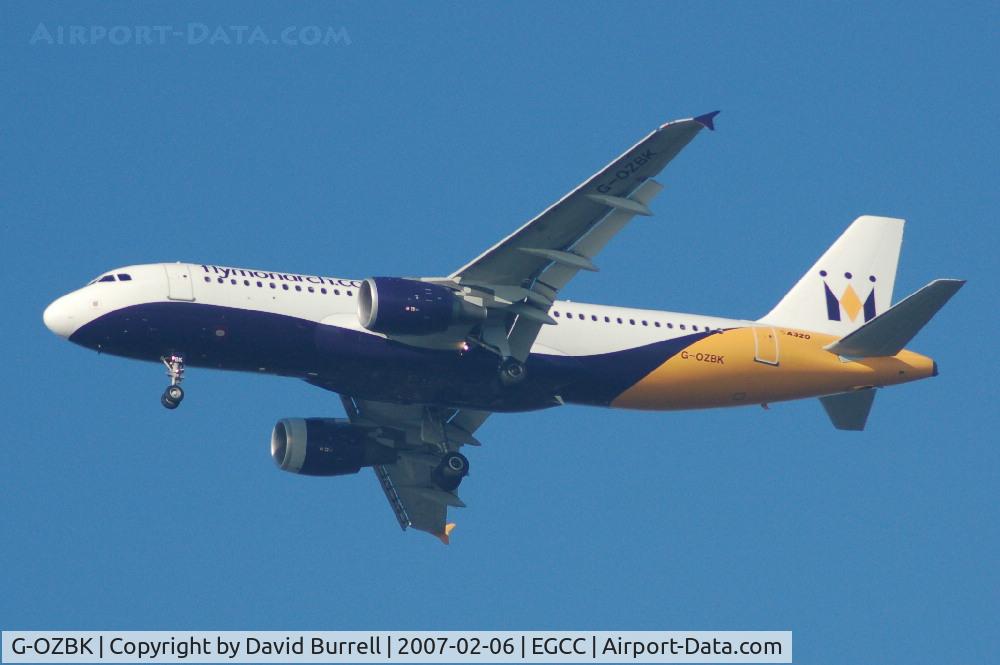 G-OZBK, 2000 Airbus A320-214 C/N 1370, Monarch - Landing