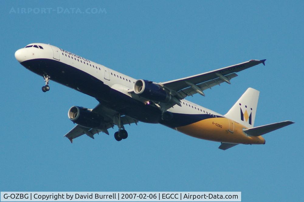 G-OZBG, 2003 Airbus A321-231 C/N 1941, Monarch - Landing