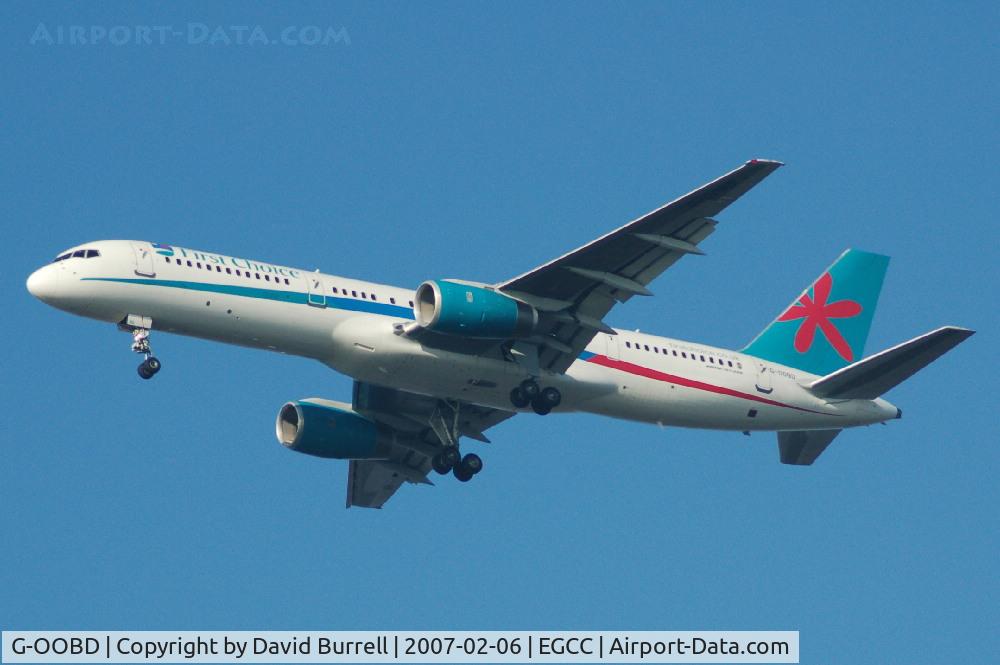 G-OOBD, 2003 Boeing 757-28A C/N 33099, First Choice - Landing