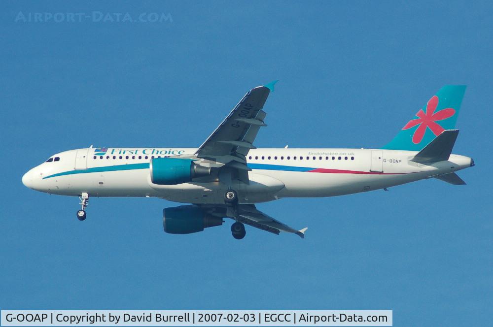 G-OOAP, 2000 Airbus A320-214 C/N 1306, First Choice - Landing