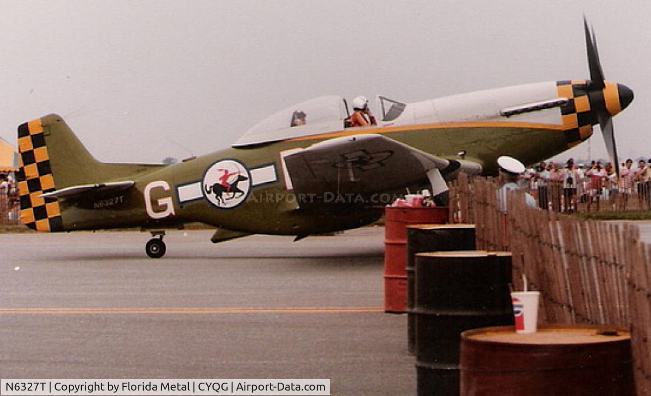 N6327T, 1962 North American F-51D Mustang C/N 44-74417A, Circa 1985