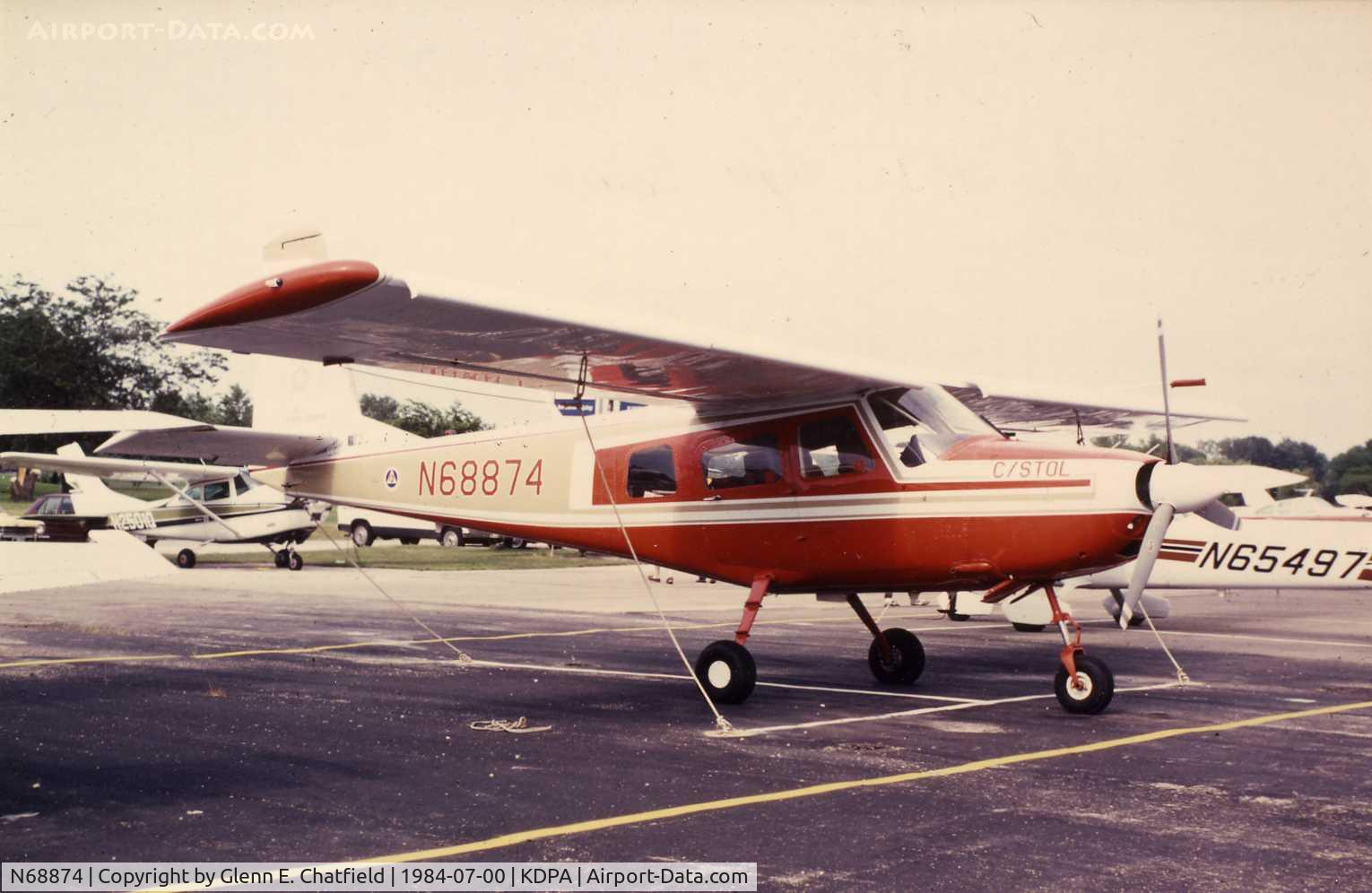 N68874, 1974 Helio HT-295 Super Courier C/N 1707, Photo taken for aircraft recognition training