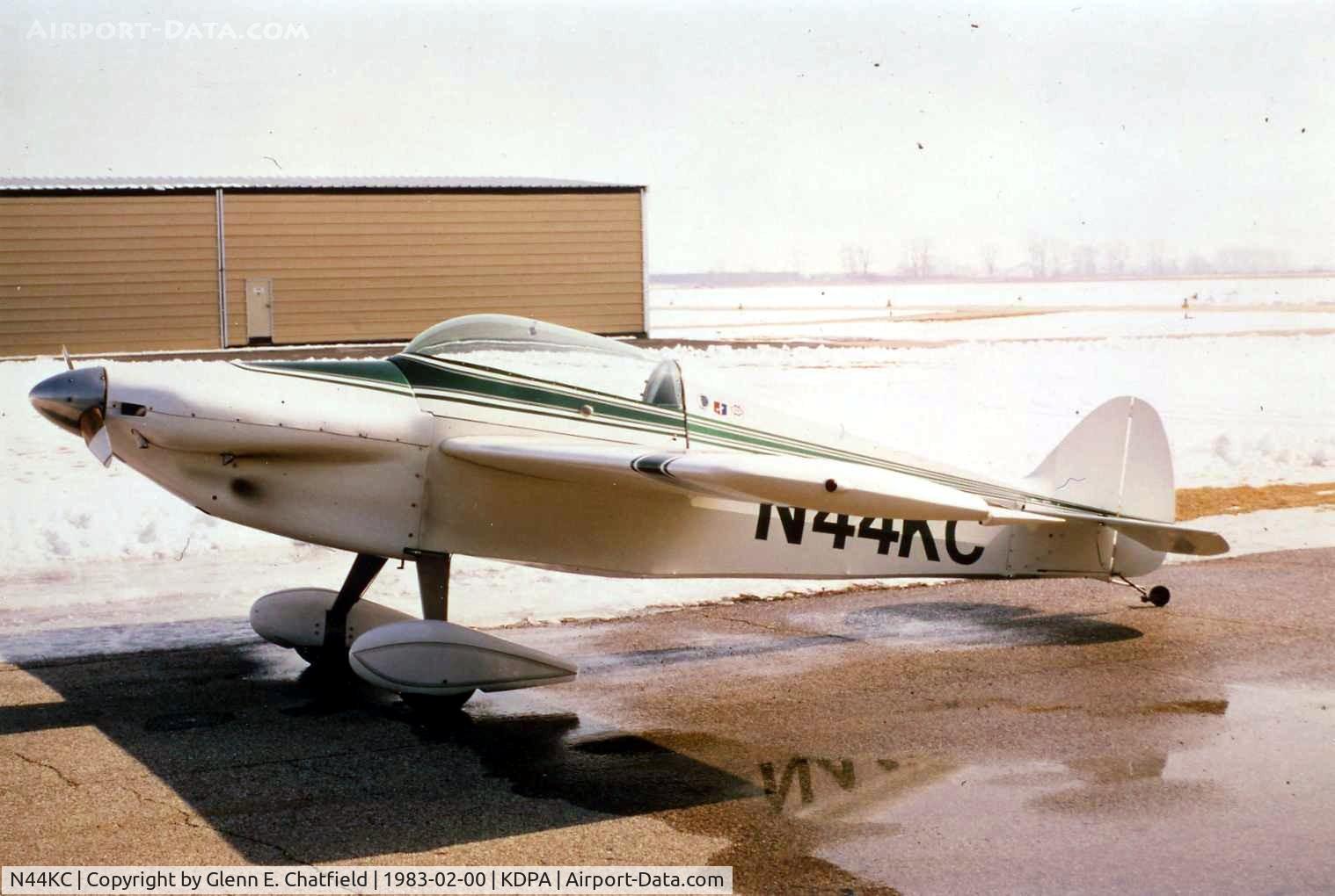 N44KC, 1977 Monnett Sonerai II C/N 00291, Photo taken for aircraft recognition training as example of home-builts