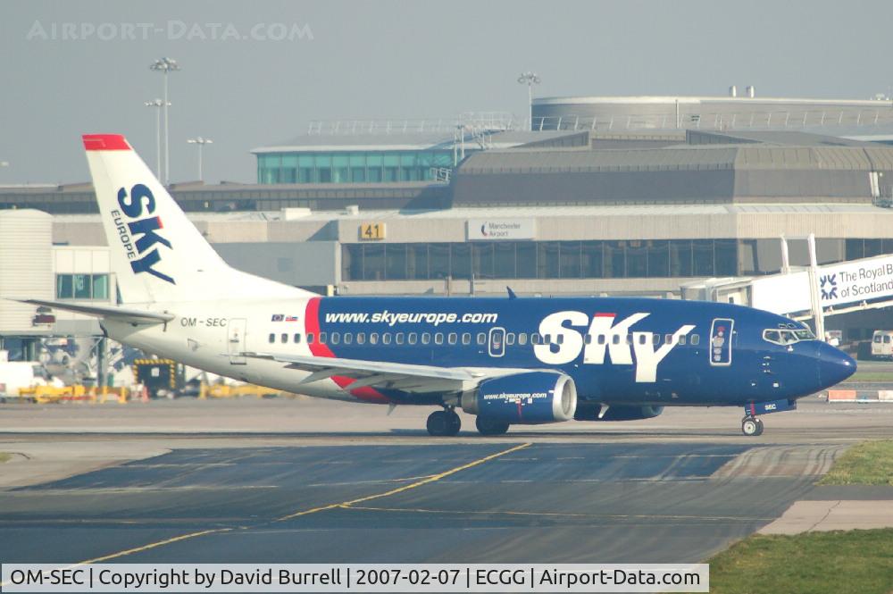 OM-SEC, 1992 Boeing 737-5Y0 C/N 25288, SkyEurope - Taxiing