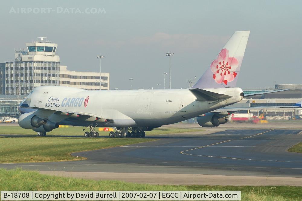 B-18708, 2001 Boeing 747-409F/SCD C/N 30765, China Airlines Cargo - Taxiing