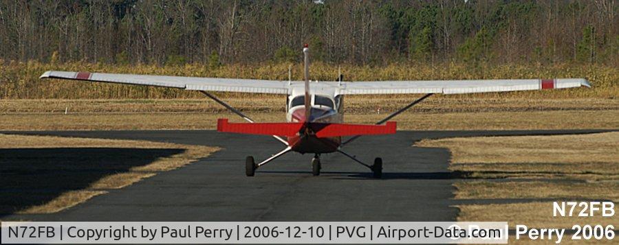 N72FB, 1974 Cessna 172M C/N 17264222, Leaving the confines of the hangar area