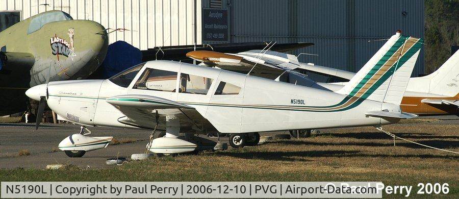 N5190L, 1967 Piper PA-28-180 Cherokee C/N 28-4479, Better view of the colors.  Interesting metallic green