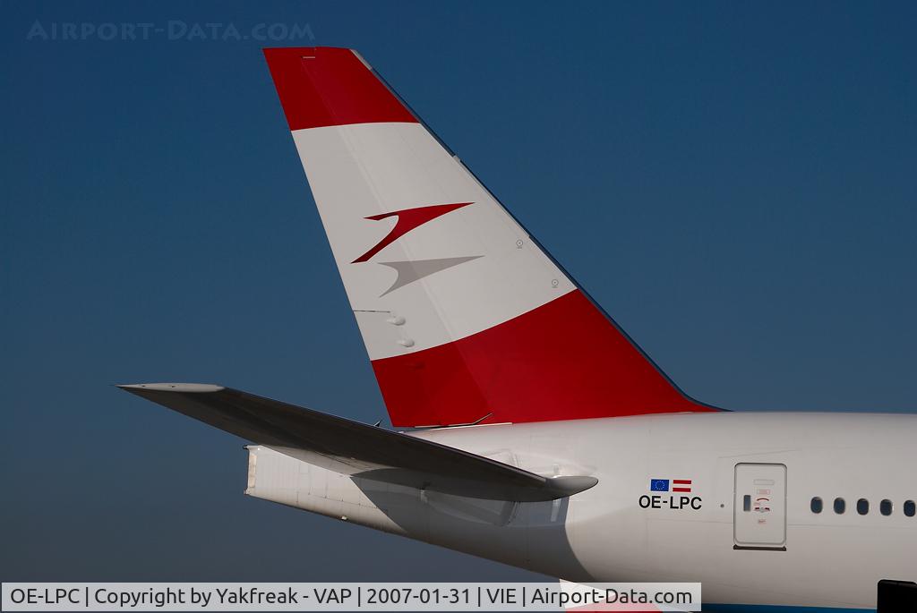 OE-LPC, 2002 Boeing 777-2Z9/ER C/N 29313, Austrian Airlines Boeing 777-200