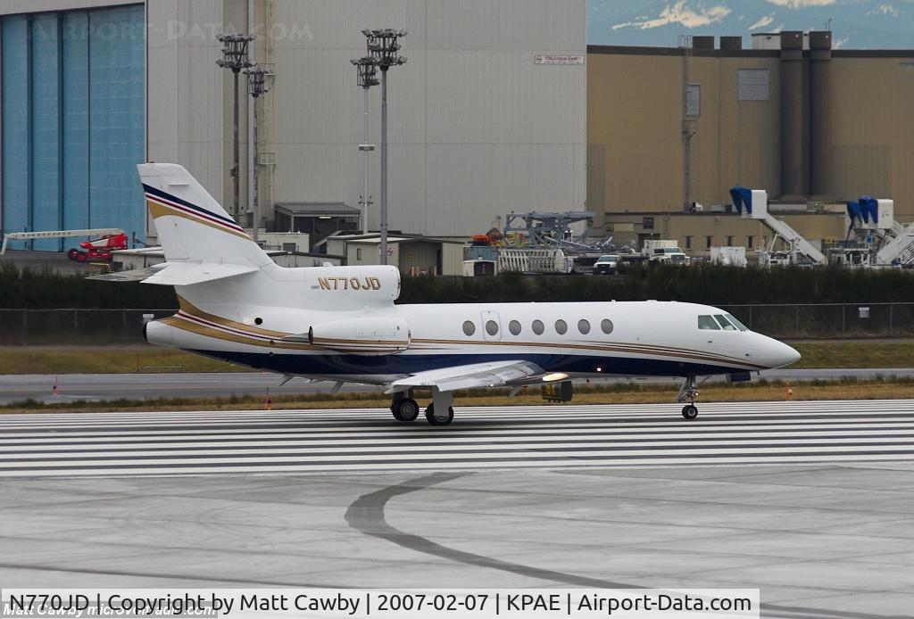 N770JD, Dassault-Breguet Falcon 50 C/N 148, Departed Paine Field for KSGU