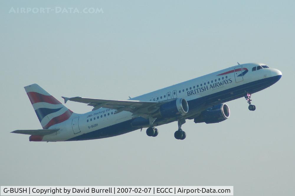 G-BUSH, 1989 Airbus A320-211 C/N 042, British Airways - Taking Off