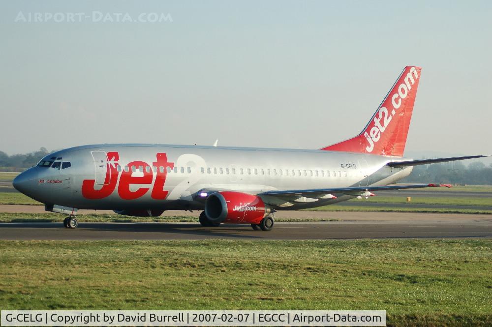 G-CELG, 1988 Boeing 737-377 C/N 24303, Jet2.com - Taxiing
