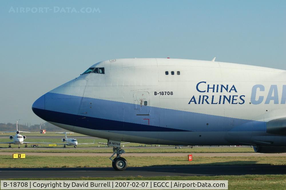 B-18708, 2001 Boeing 747-409F/SCD C/N 30765, China Airlines Cargo - Taxiing