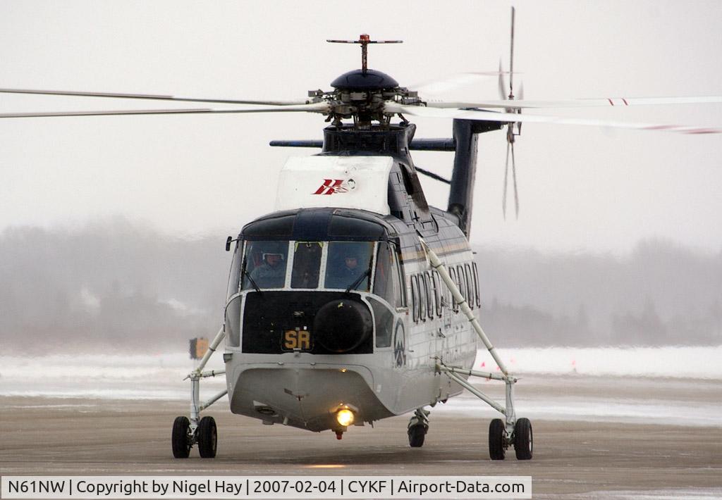 N61NW, Sikorsky S-61N C/N 61719, Just touched down at YKF