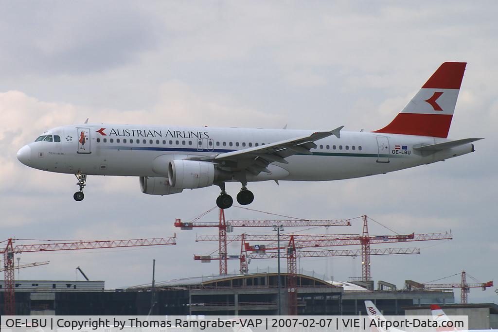OE-LBU, 2001 Airbus A320-214 C/N 1478, Austrian Airlines Airbus A320