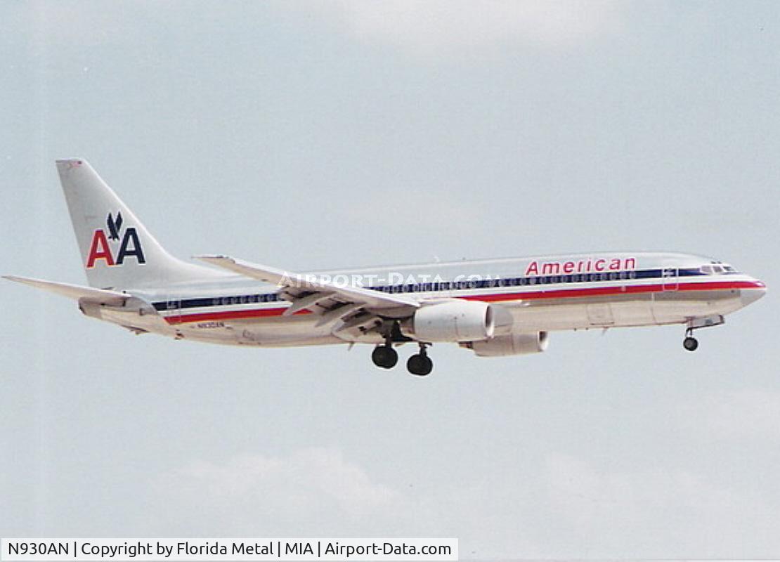 N930AN, 2000 Boeing 737-823 C/N 29529, American 737