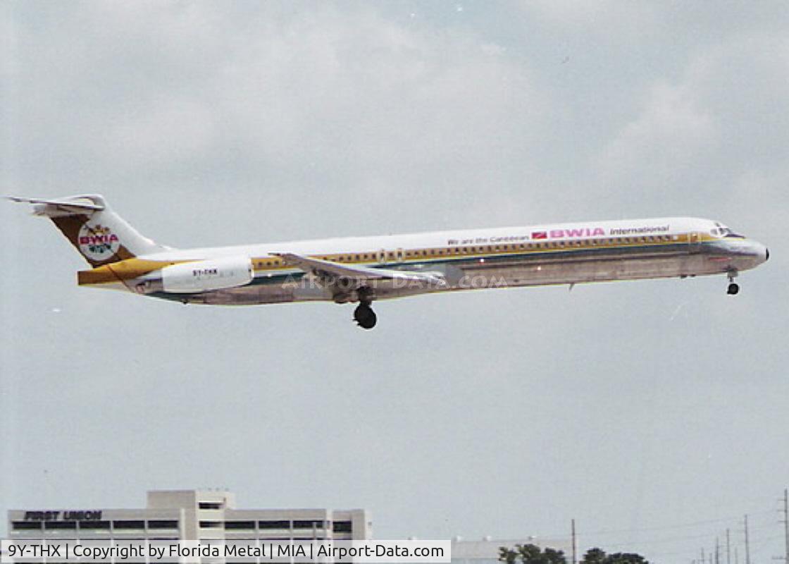 9Y-THX, 1989 McDonnell Douglas MD-83 (DC-9-83) C/N 49789, BWIA in 2001