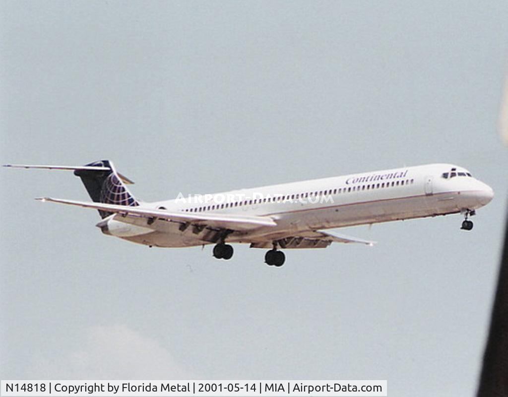 N14818, 1986 McDonnell Douglas MD-82 (DC-9-82) C/N 49478, Continental MD-80 - when I discovered El Dorado in 2001